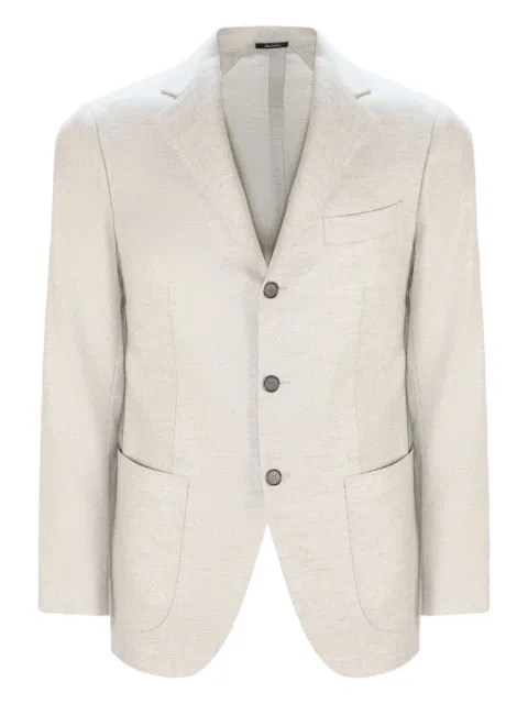 SARTORIO NAPOLI herringbone single-breasted blazer