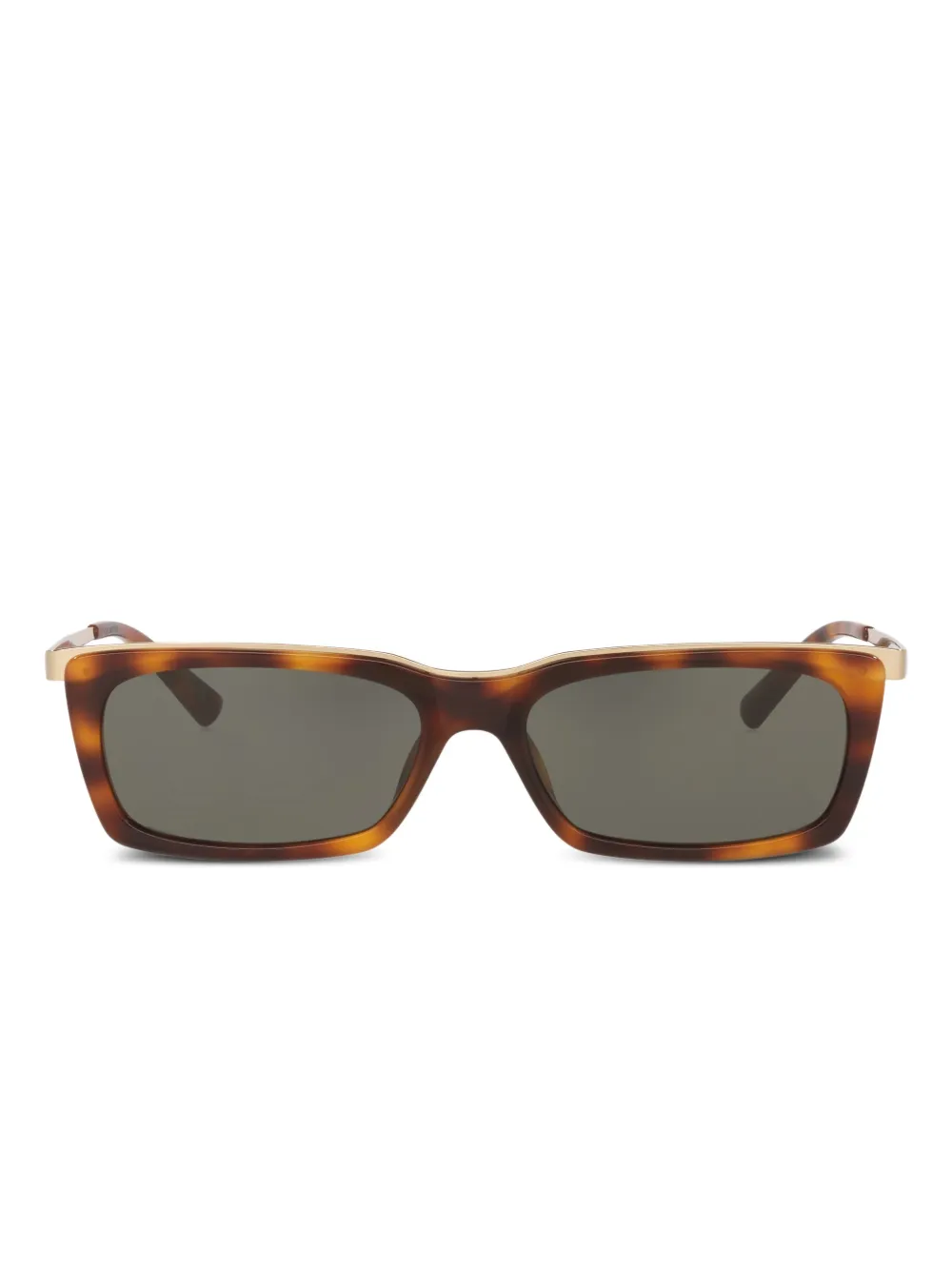 Saint Laurent engraved rectangle sunglasses | Green | Image 1