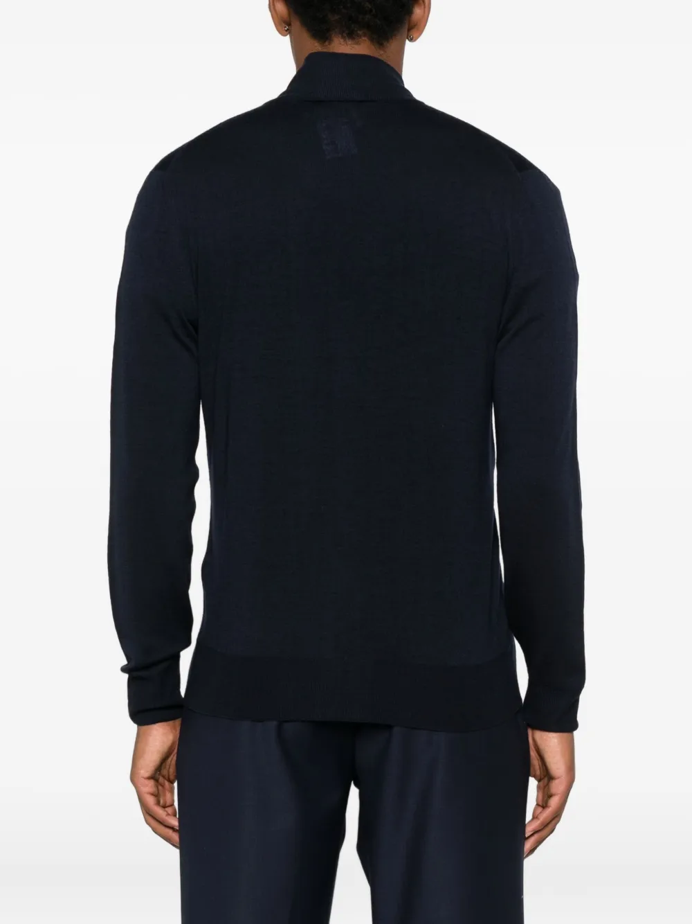 Canali Cardigan Mit Reissverschluss In Blue