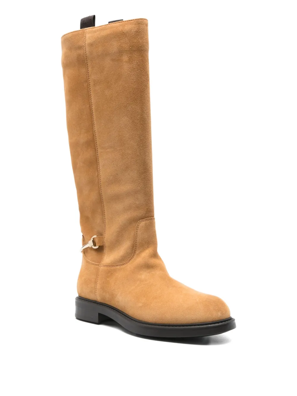 Doucal's Suède laarzen met gespdetail Beige