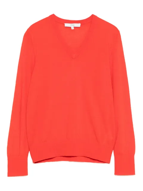 Tibi V-neck long-sleeve sweater