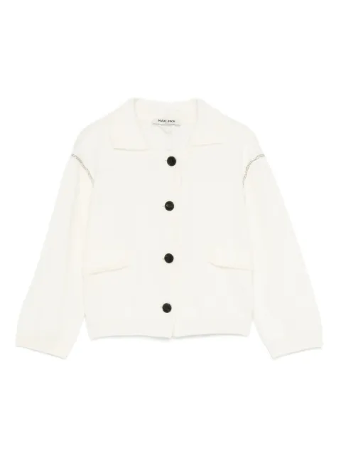 Max & Moi chain-trimmed button-up jacket