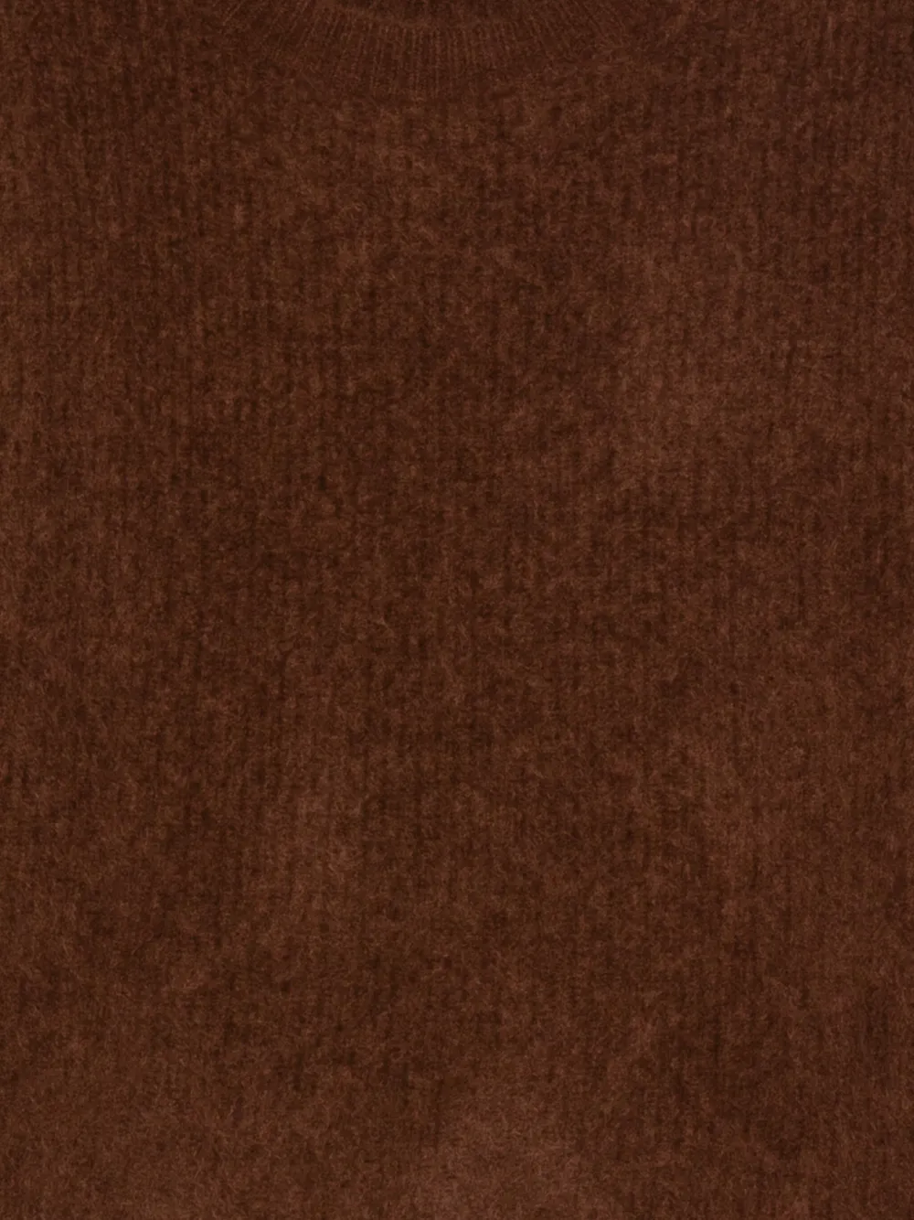 Max & Moi Round-neck Sweater In Brown