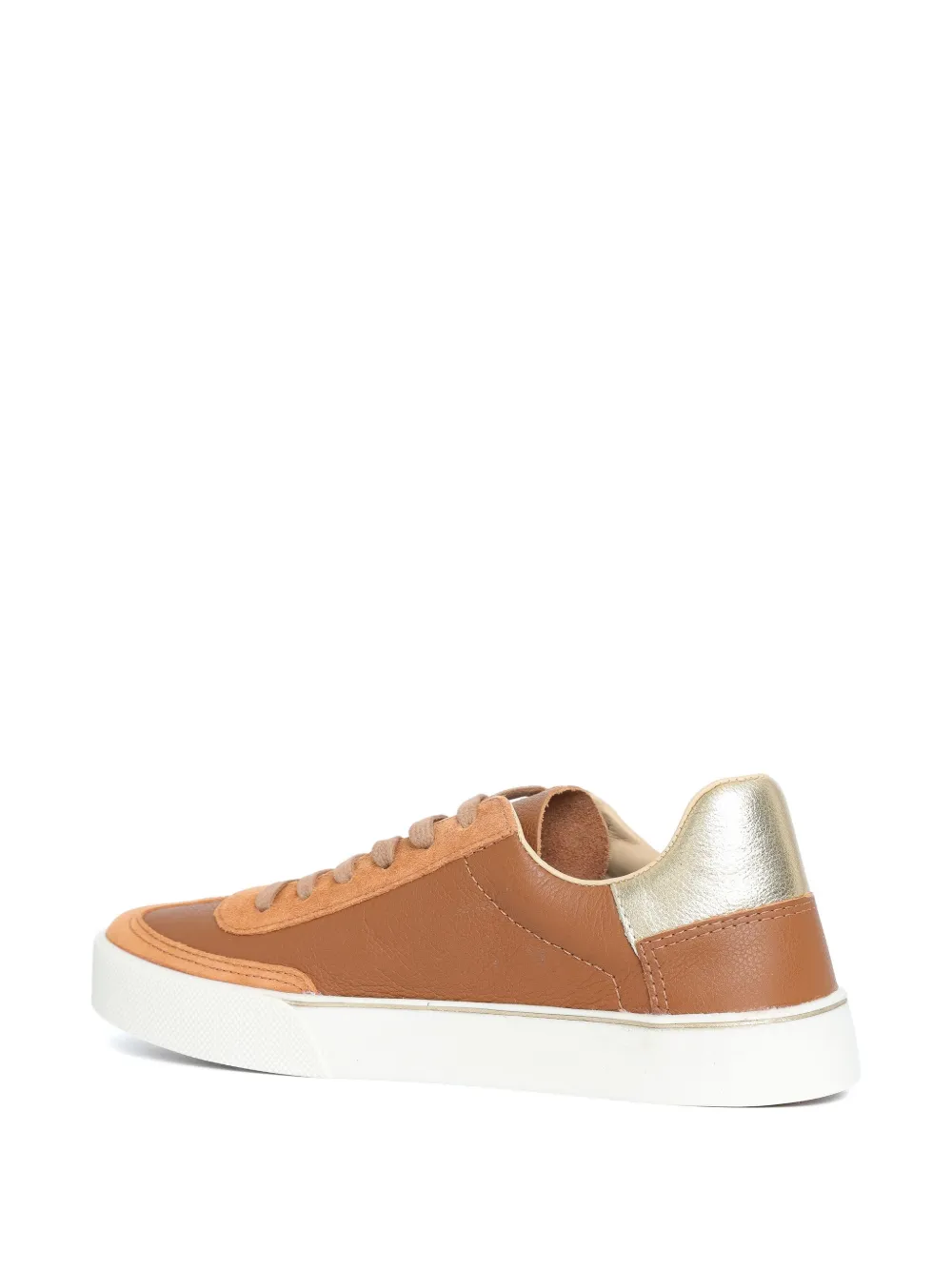 Sarah Chofakian Sneakers met suède vlak Bruin