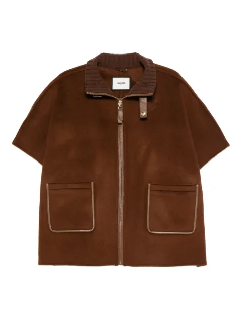 Max & Moi Voli suede leather-trimmed jacket 