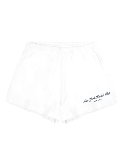 Sporty & Rich elastic-waistband logo shorts