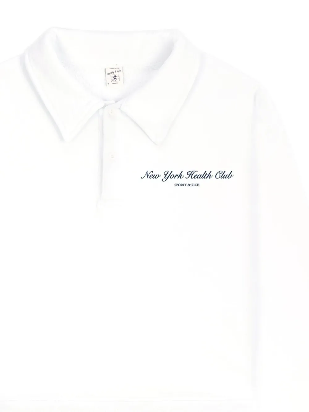 Sporty & Rich long-sleeve polo shirt - Wit