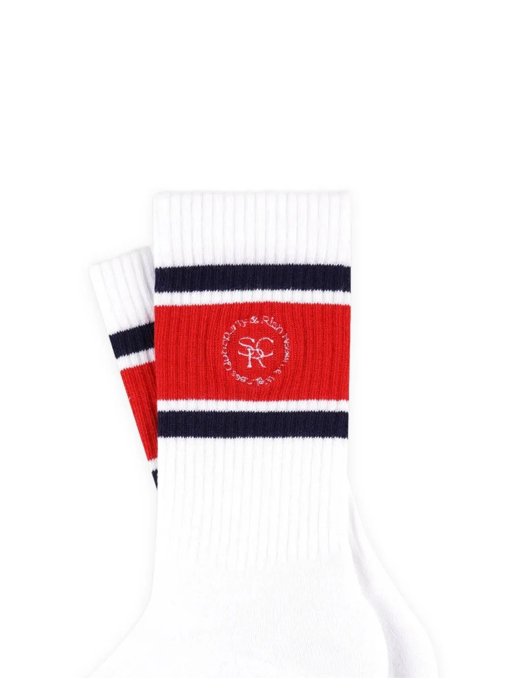 Sporty & Rich stripe logo socks | Women | Image 2