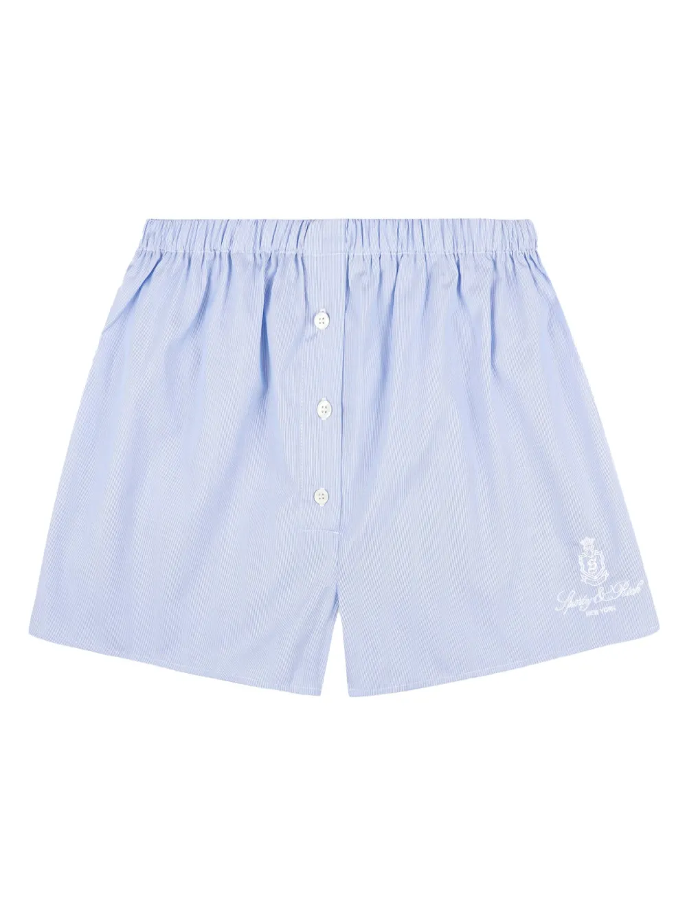 Sporty & Rich Shorts a righe - Blu