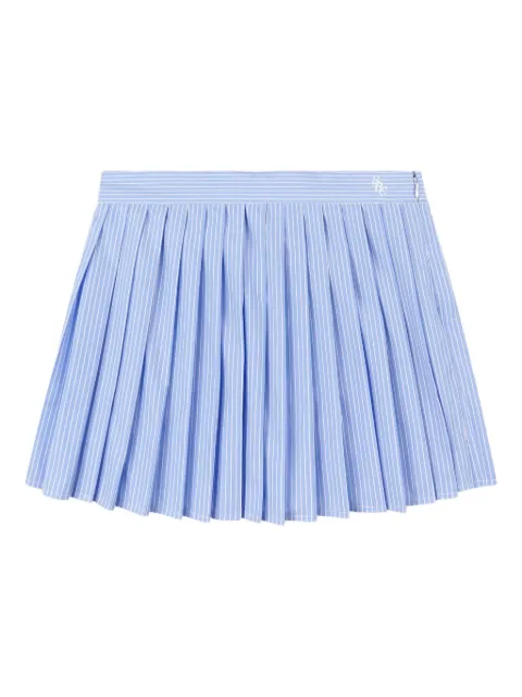 Sporty & Rich pleated striped mini skirt