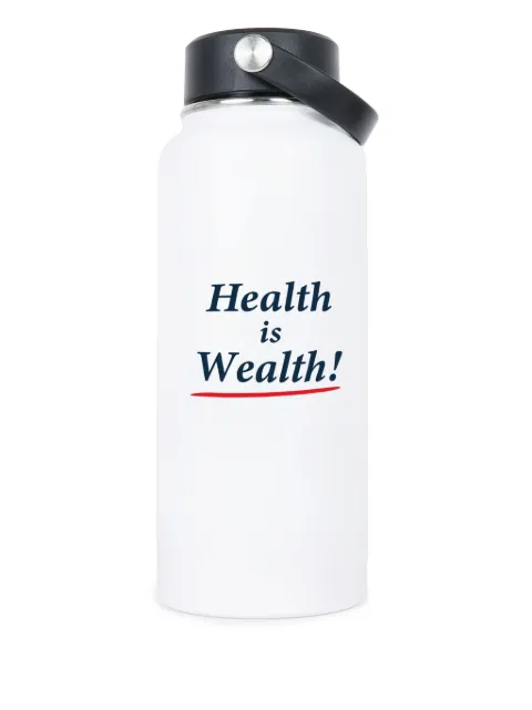 Sporty & Rich slogan water bottle