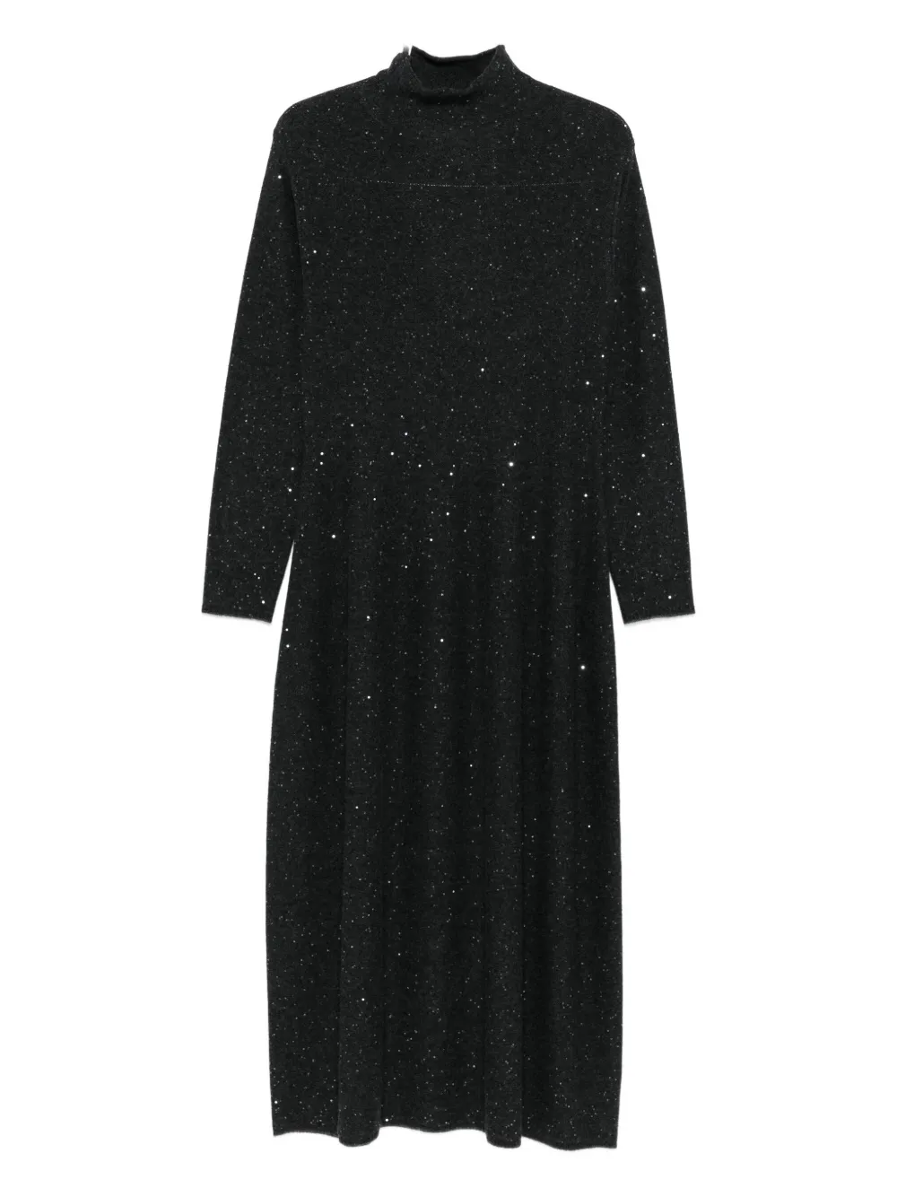 Antonelli Sequin-embellished Dress In Black