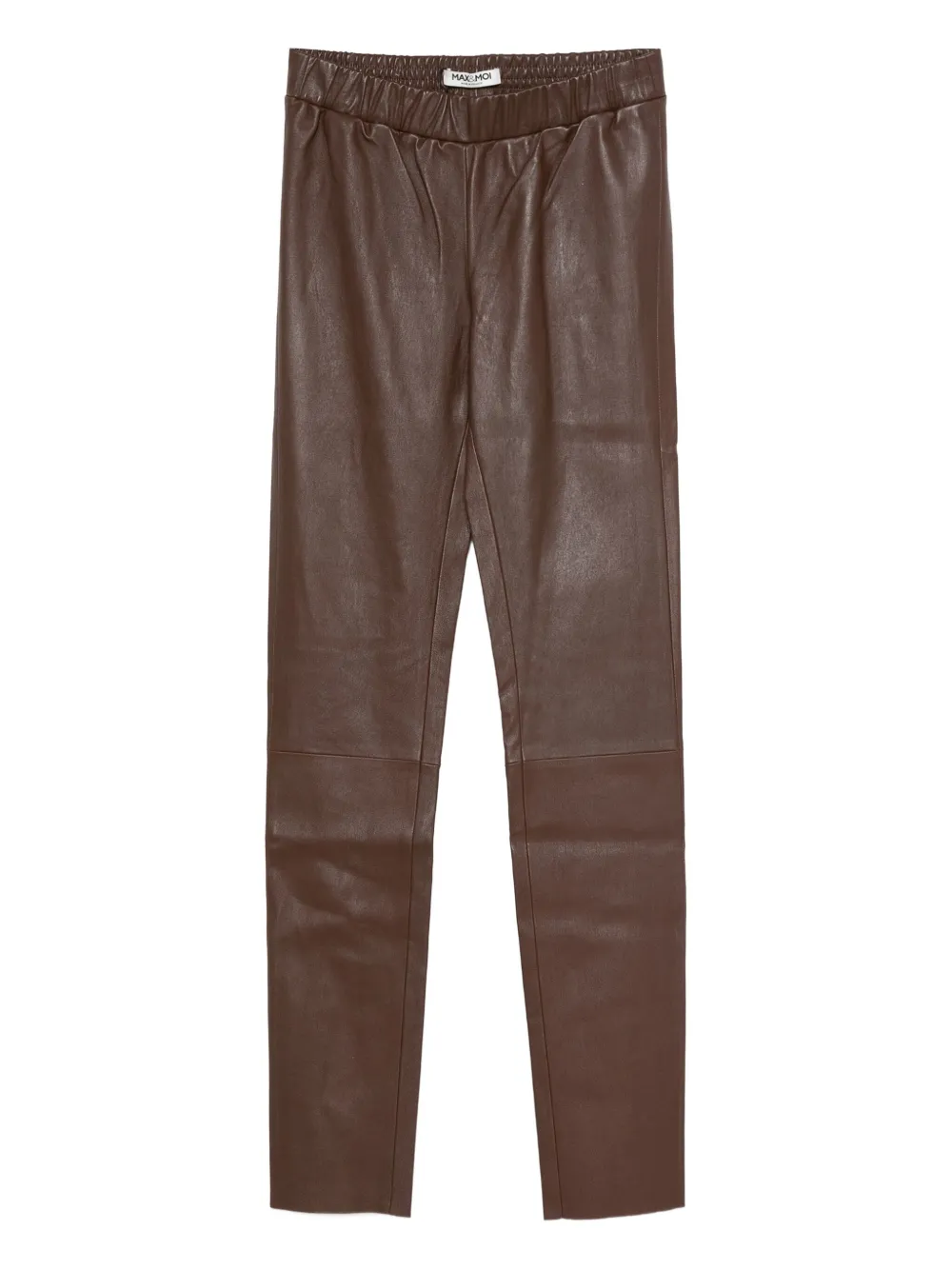 Max & Moi elasticated leather leggings | Brown | Image 1