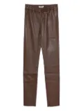 Max & Moi elasticated leather leggings - Brown