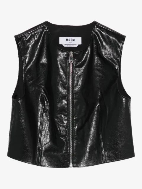 MSGM топ на молнии