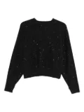 Antonelli Crasso sequin-embellished sweater - Black