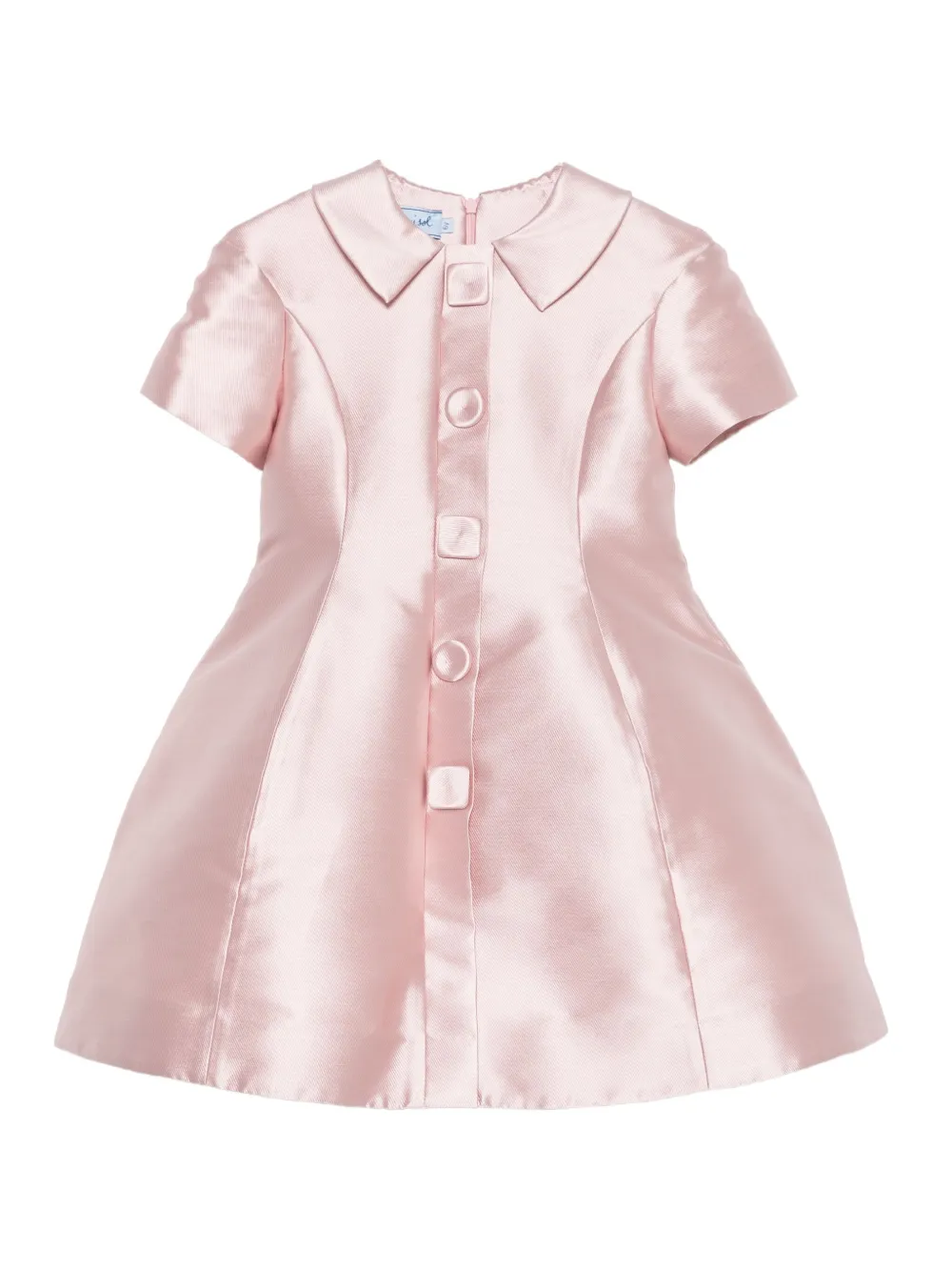 Mi Mi Sol Collared Button-front Dress In Pink