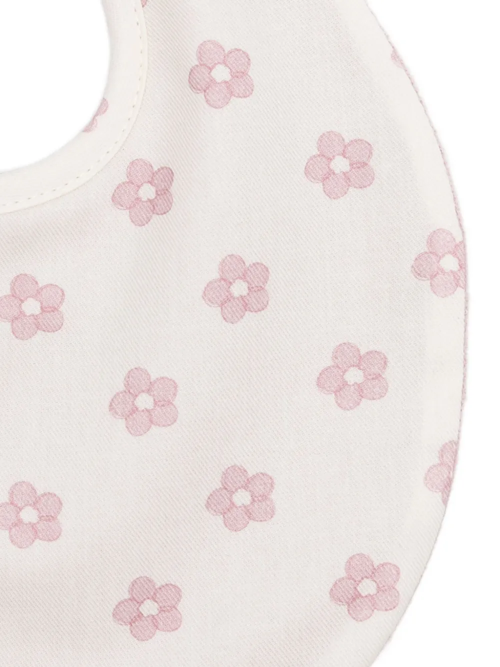 La Stupenderia floral-print bib - Wit