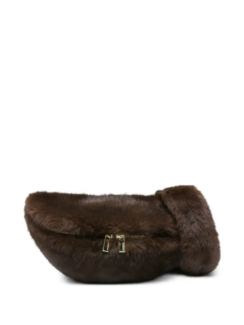 Max & Moi logo-engraved curved satchel