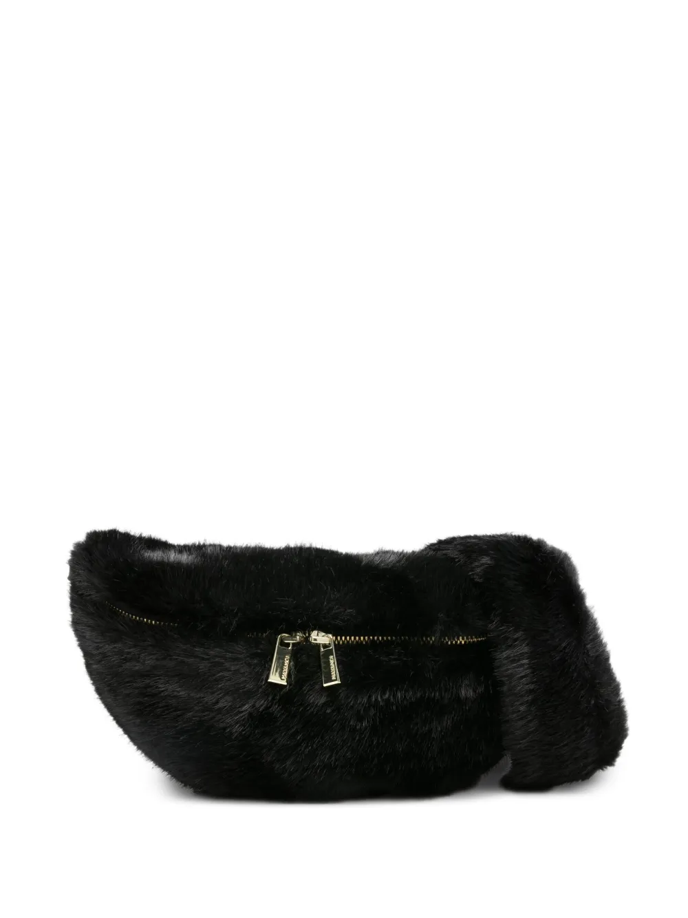 Max & Moi logo-engraved curved bag | Black | Image 1