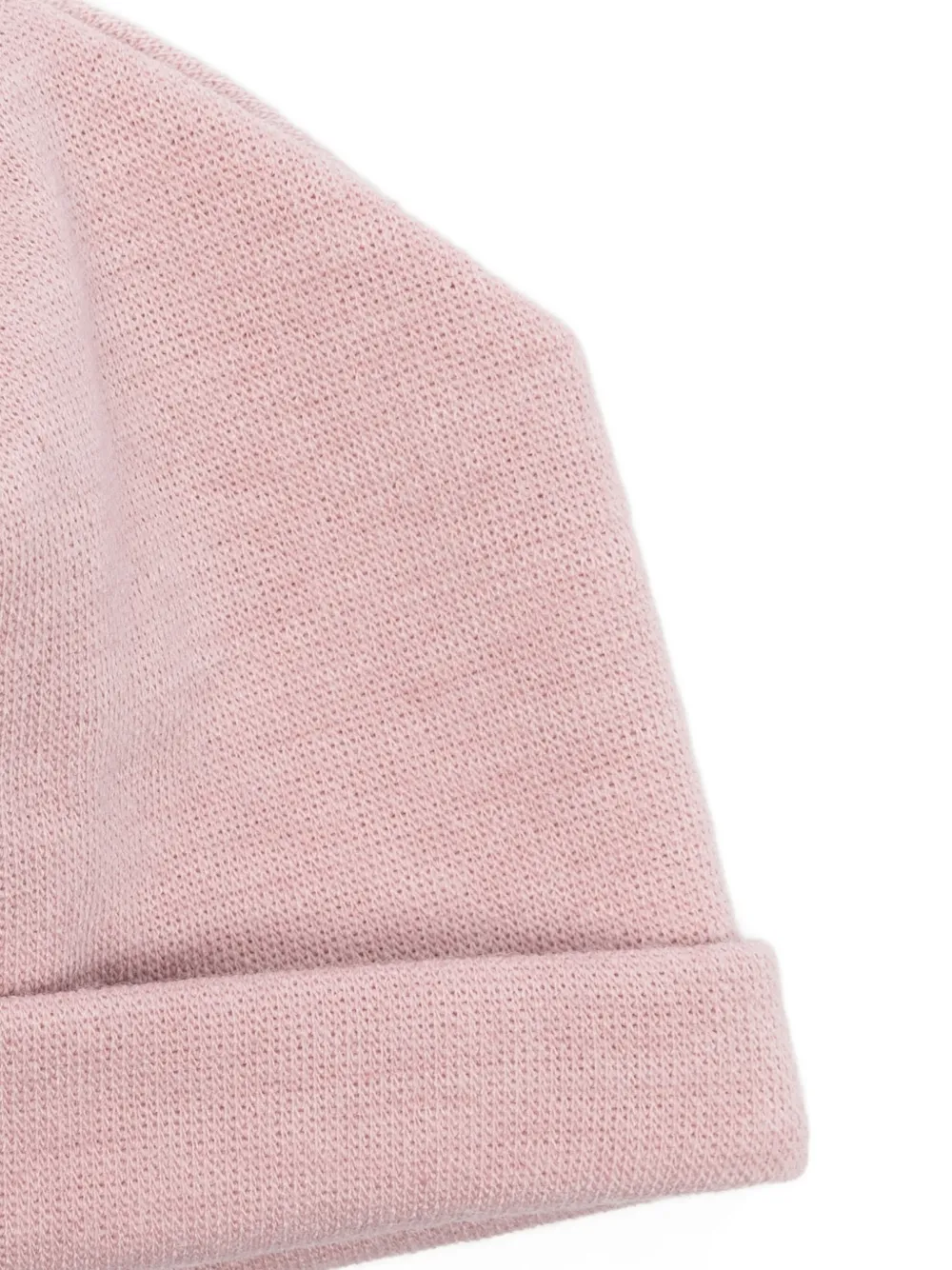 La Stupenderia Button-detail Beanie In Pink
