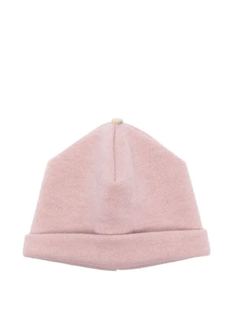 La Stupenderia button-detail beanie