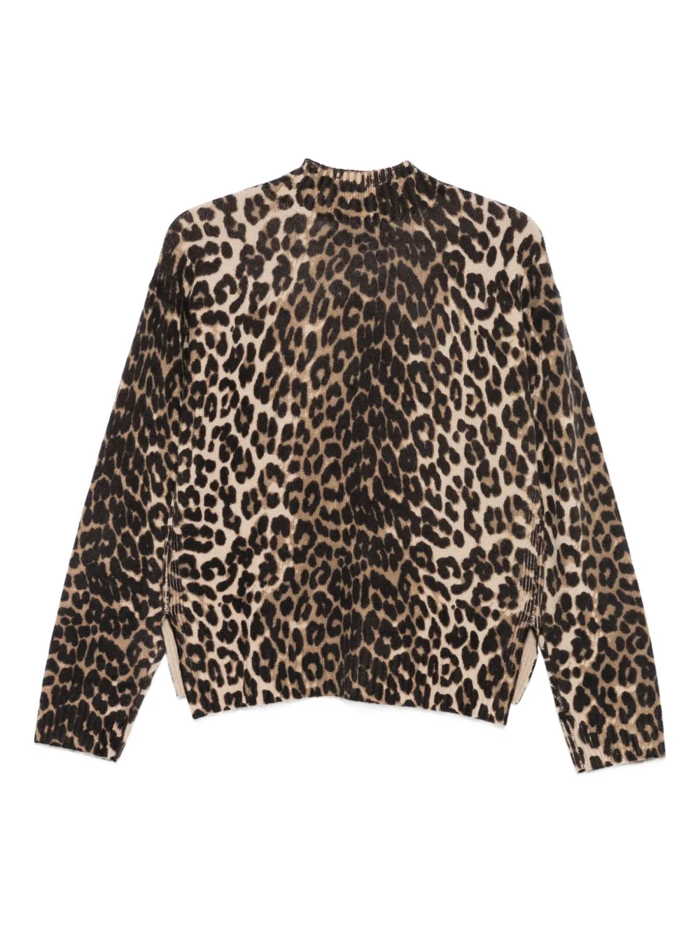 Seventy Leopard-print Sweater In Brown