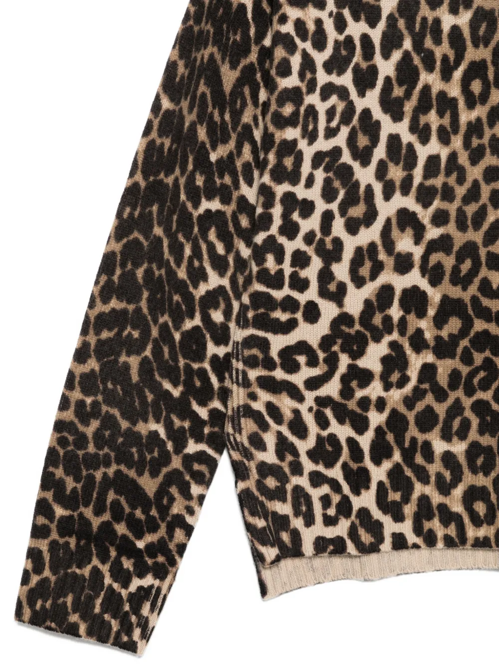 Seventy Leopard-print Sweater In Brown