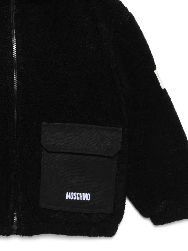 Moschino Kids フーデッド ジャケット | ブラック | FARFETCH JP