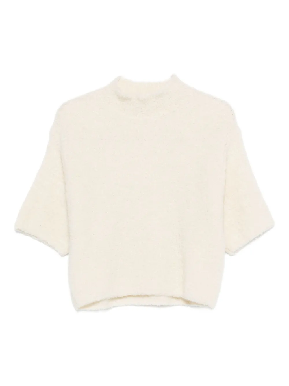 Antonelli high-neck short-sleeve sweater | Neutrals | Image 1