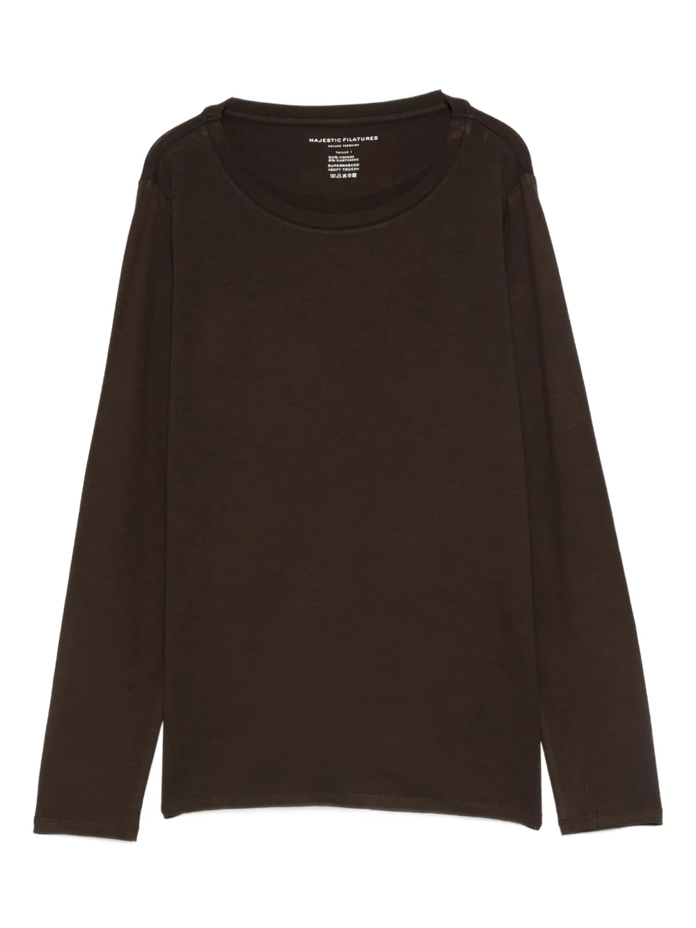 Majestic Filatures round-neck T-shirt | Brown | Image 1