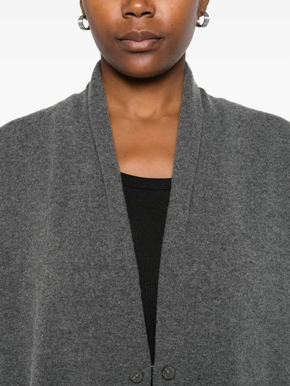 Fabiana Filippi Button Cardigan In Black