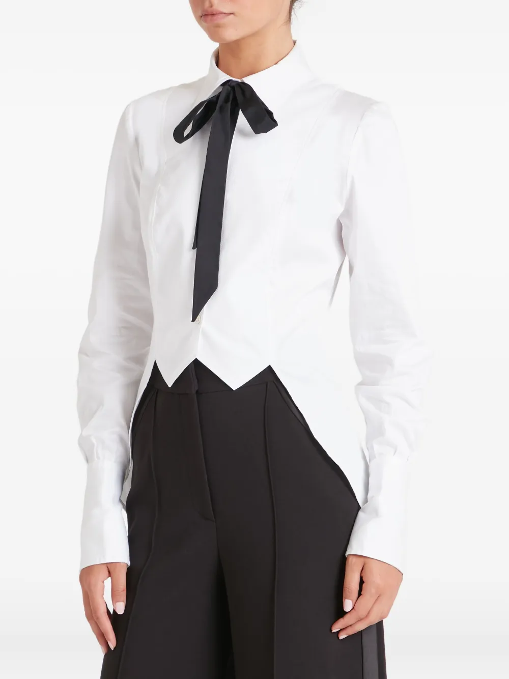  Temperley London Bow-detailed Shirt - White 