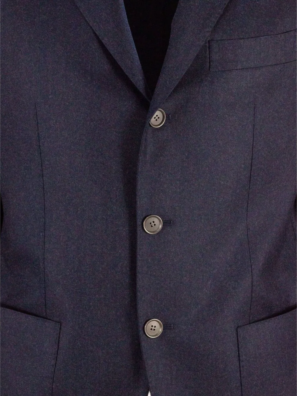 SARTORIO NAPOLI single-breasted patch-pocket blazer Blauw