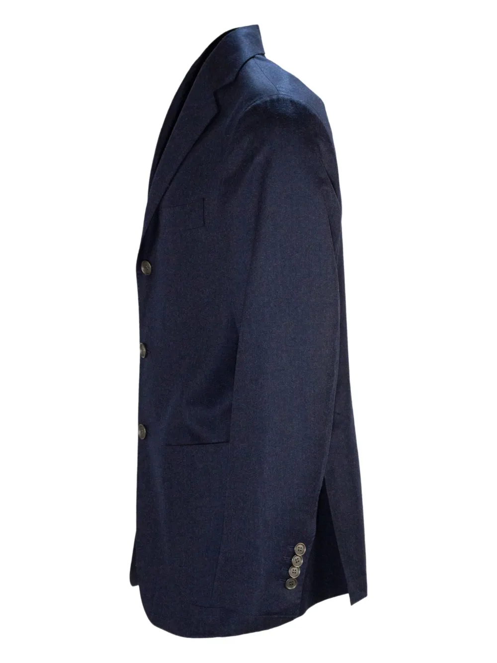 SARTORIO NAPOLI single-breasted patch-pocket blazer Blauw