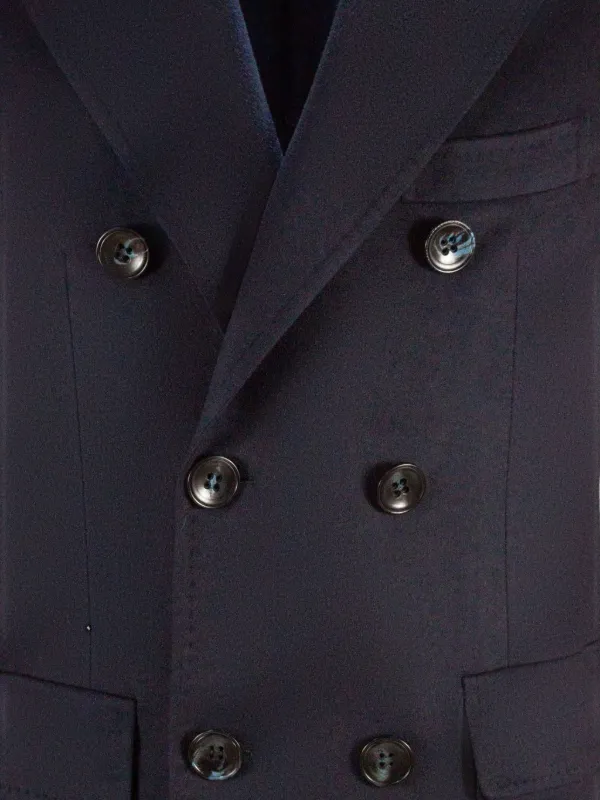 SARTORIO NAPOLI ワイドラペル ダブルコート | ブルー | FARFETCH JP
