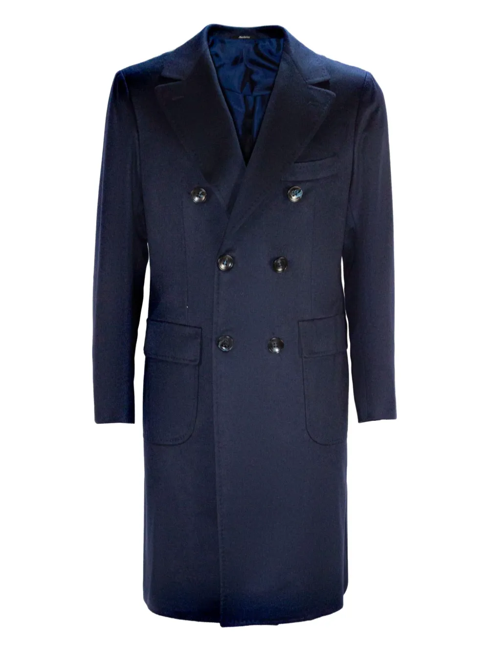 SARTORIO NAPOLI double-breasted wide-lapel coat - ブルー SARTORIO NAPOLI double-breasted wide-lapel coat - ブルー