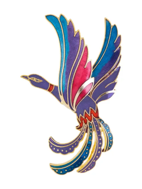 Susan Caplan Vintage 1980s Paradise Bird brooch