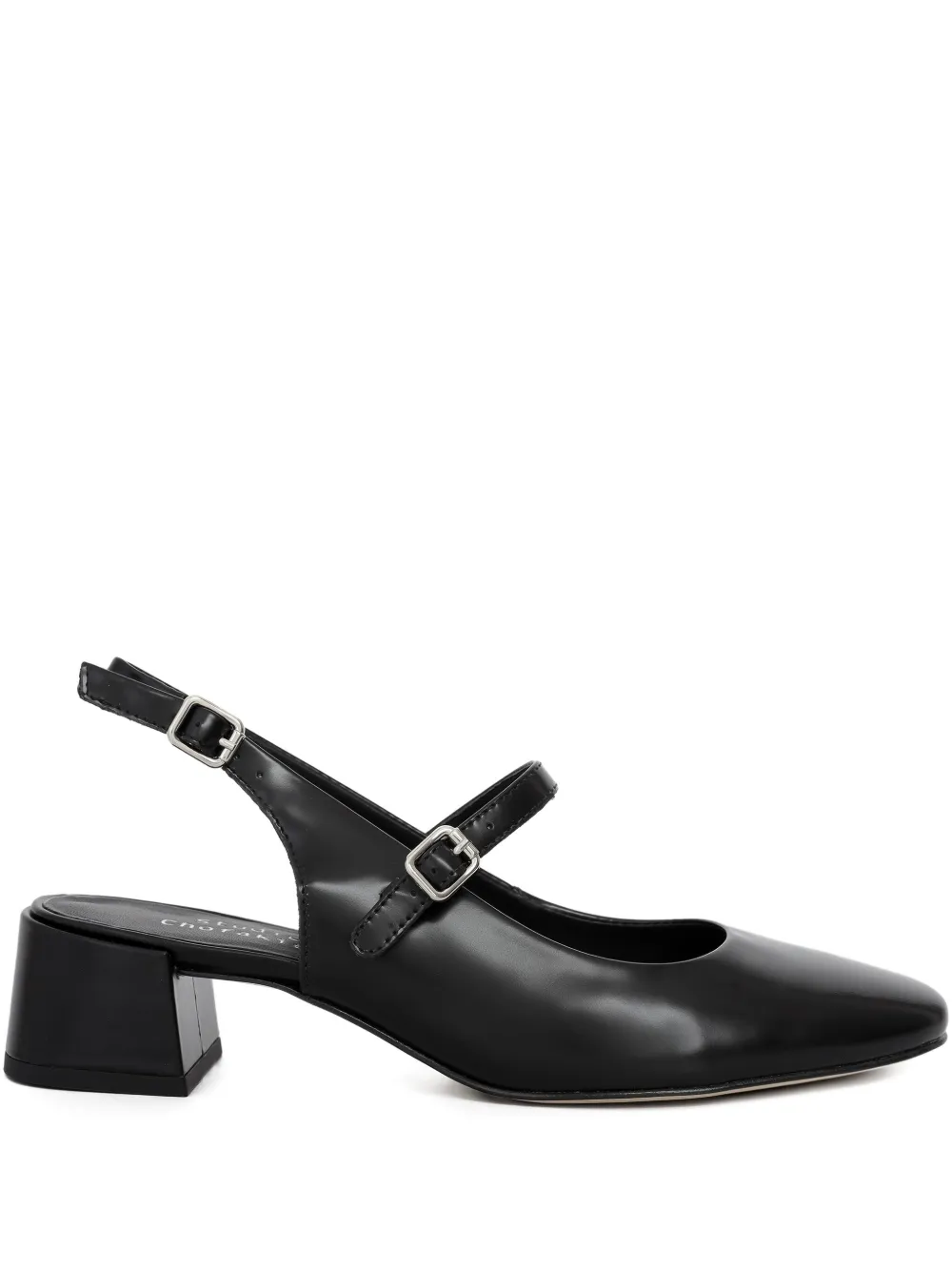 Studio Chofakian 35 mm slingback pumps met gesp Zwart