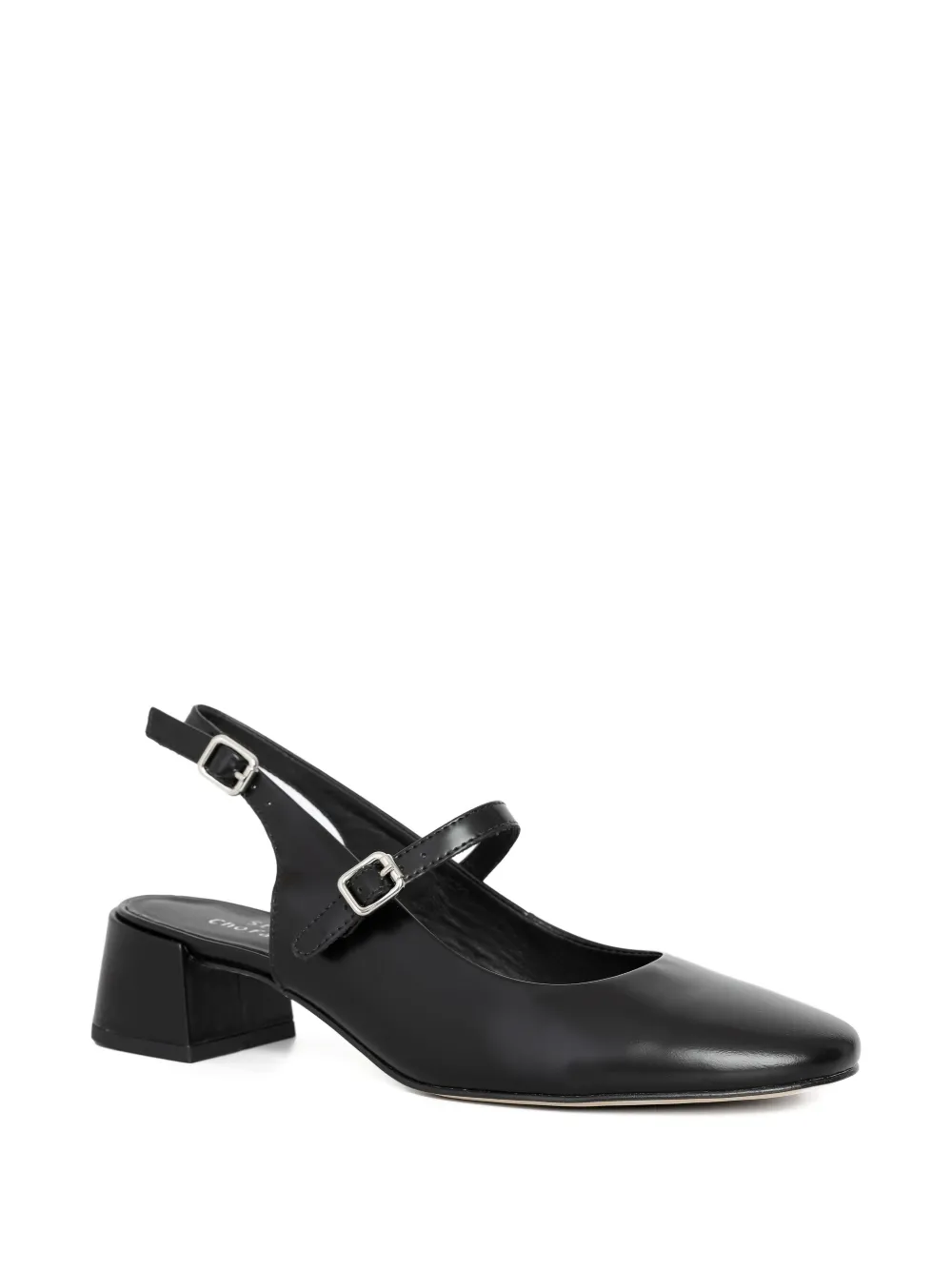 Studio Chofakian 35 mm slingback pumps met gesp Zwart