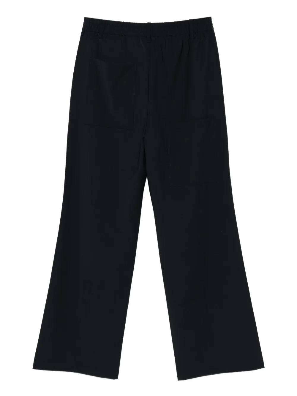 Tibi Broek met elastische tailleband - Blauw