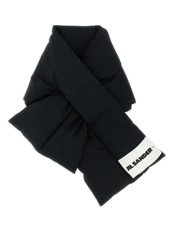 Jil Sander パデッド スカーフ | ブラック | FARFETCH JP