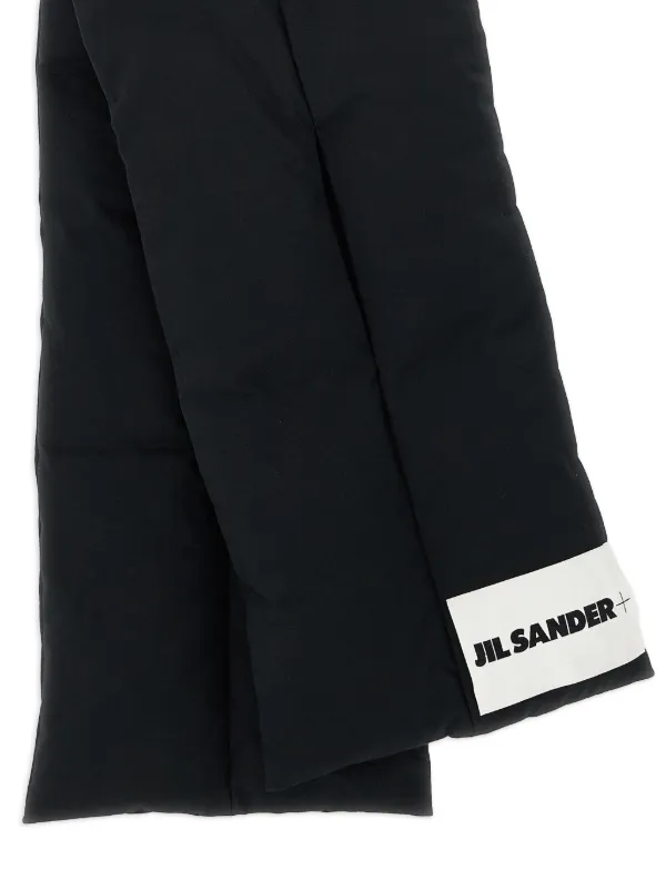 Jil Sander パデッド スカーフ | ブラック | FARFETCH JP