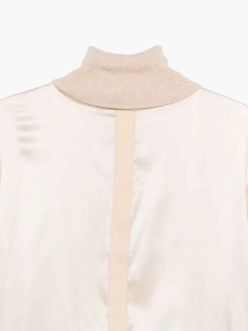 Max & Moi Pumpky Turtleneck Sweater In Neutral