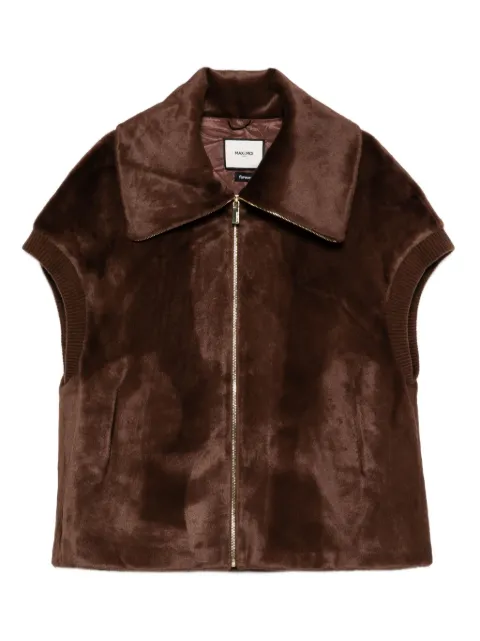 Max & Moi faux-fur short-sleeved jacket