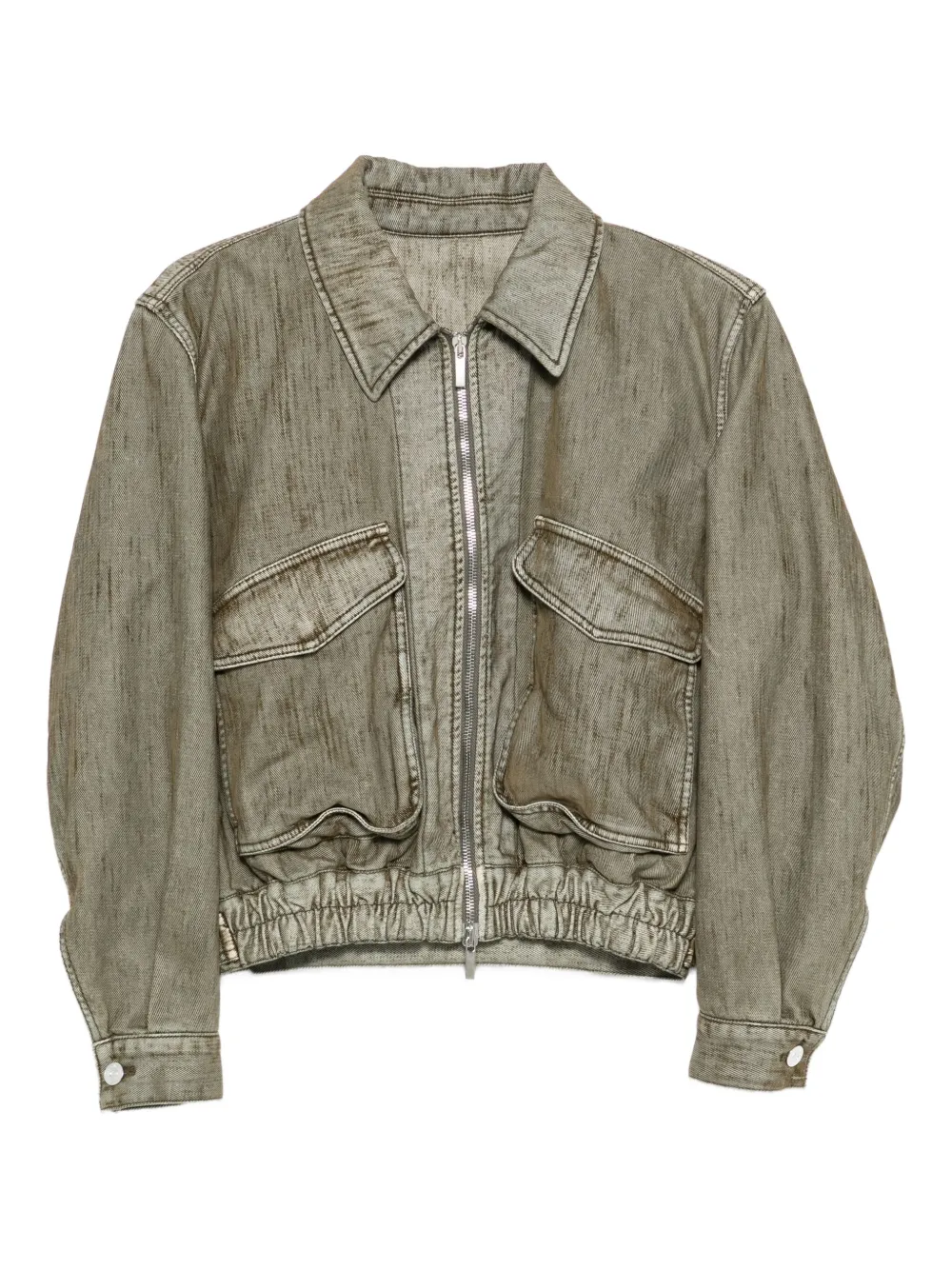 Nine In The Morning Zip Pocket Jacket In Gray