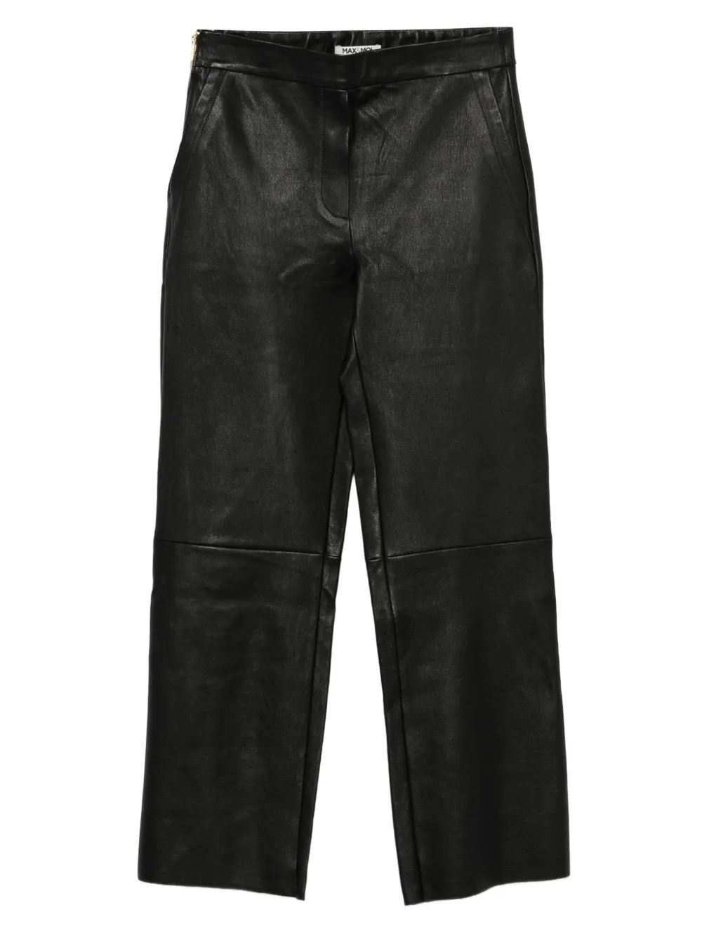 Max & Moi Stretch Leather Trousers In Black