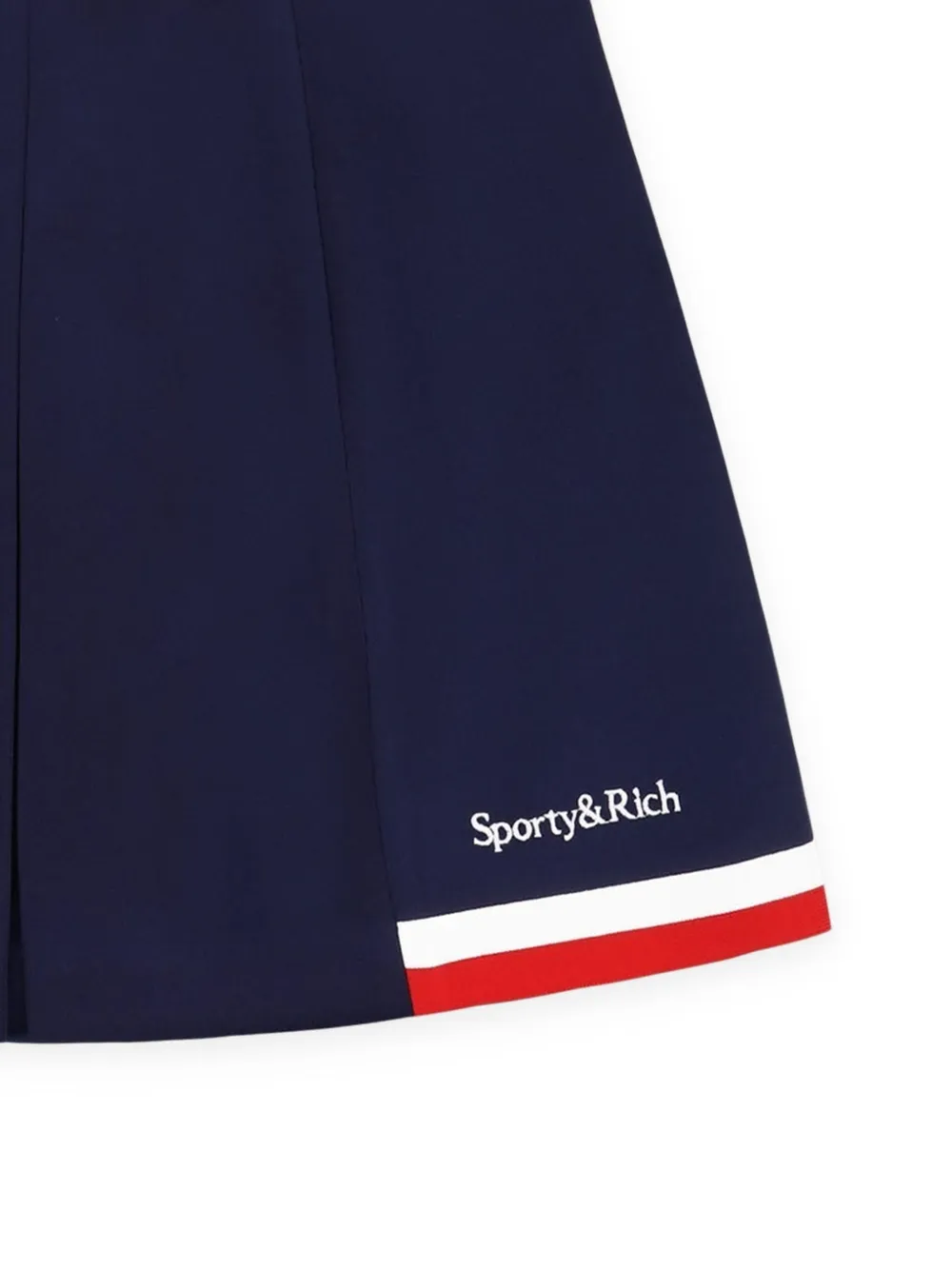 Sporty & Rich pleated panelled mini skirt - Blauw