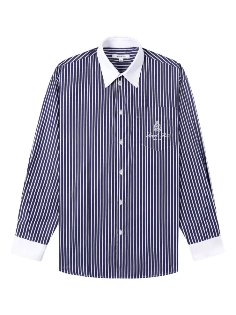 Sporty & Rich striped embroidered shirt