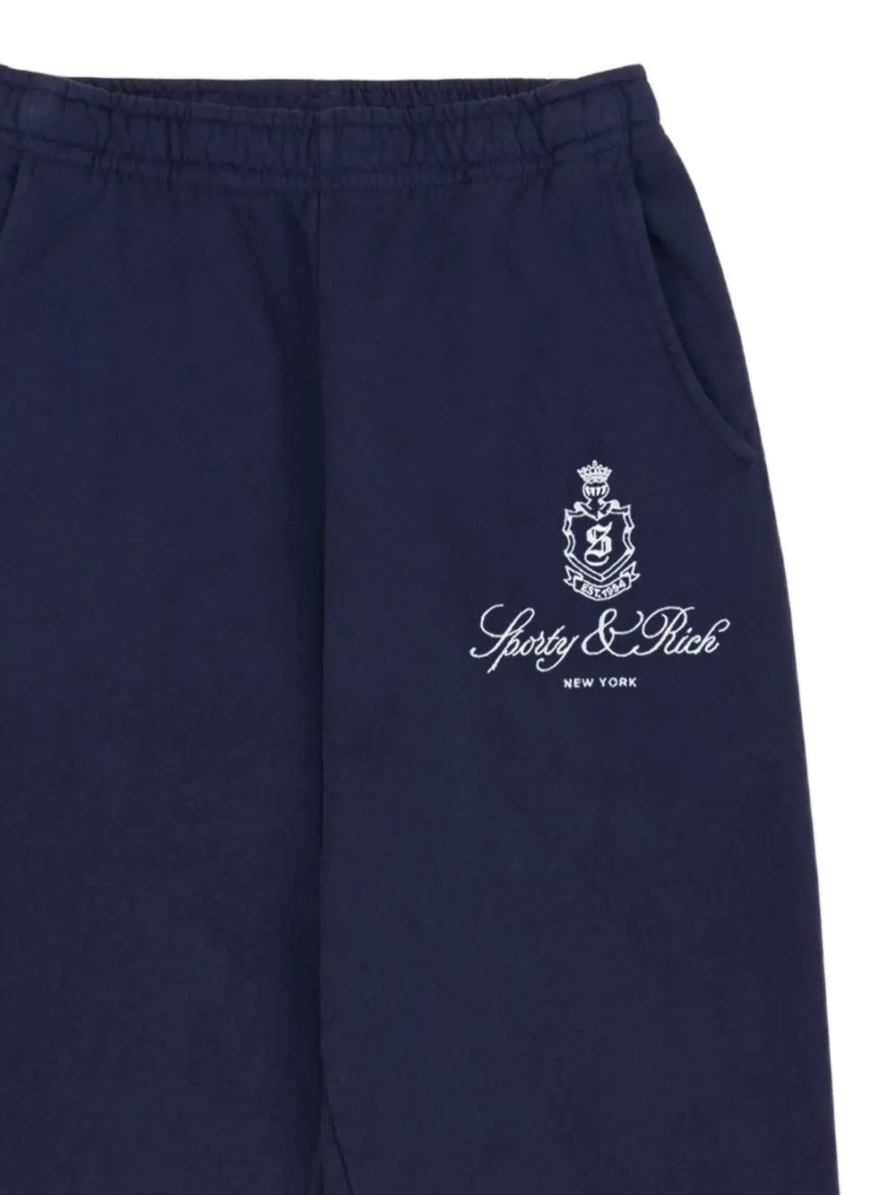 Sporty & Rich embroidered logo sweatpants - Blauw